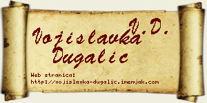 Vojislavka Dugalić vizit kartica
